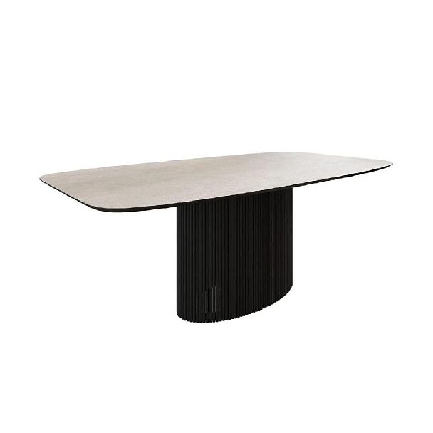 Стол Nolan 180, керамика матовая, белая / опора овал - Вид 2