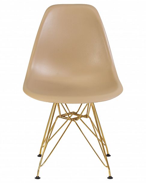 Стул обеденный DOBRIN DSR (ножки золотые, цвет бежевый (GR-03)) - Вид 6