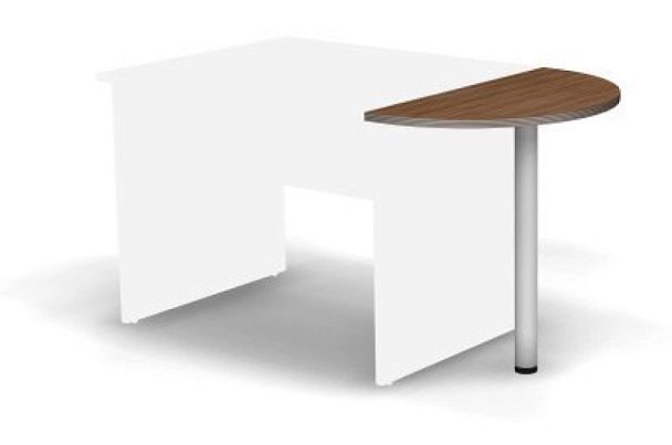 SMART/СМАРТ RS027-78Х43 Стол приставной без опор 780х430х737 Дуб Катания - Вид 1