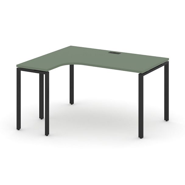 Concept Стол эргономичный CN.SA-001(L) Кобо/Металл Черный 1380*1180*750 - Вид 1