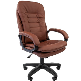 Кресло CHAIRMAN 795LT, экокожа, коричневый - Фото предпросмотра