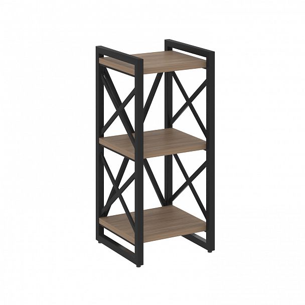 Стеллаж на опорах "Loft" VR.L-MST.O-3.4 дуб аризона/черный - Вид 1