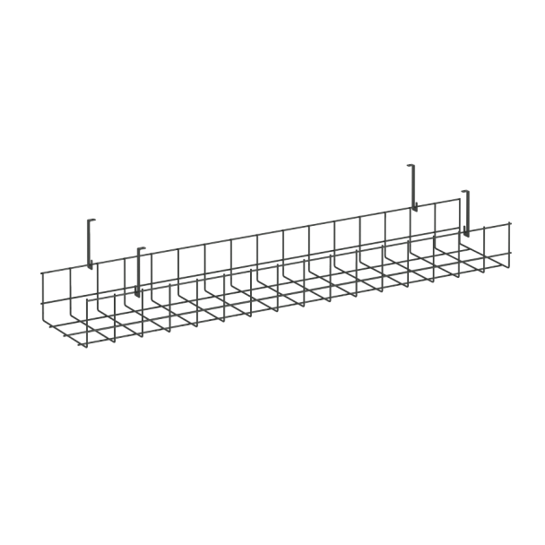 Кабель-канал сетчатый широкий KK-S-80 Металл Антрацит 805*181*154 - Вид 1