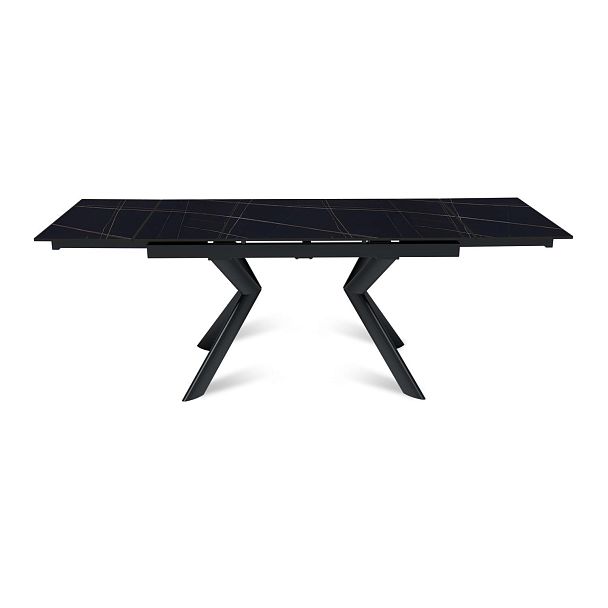 Стол раскладной Bridge (140+40+40), керамика матовая Black Gold - Вид 5