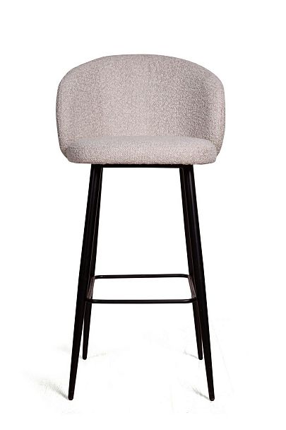 Стул барный Vito, букле серый / опора конус - Вид 2