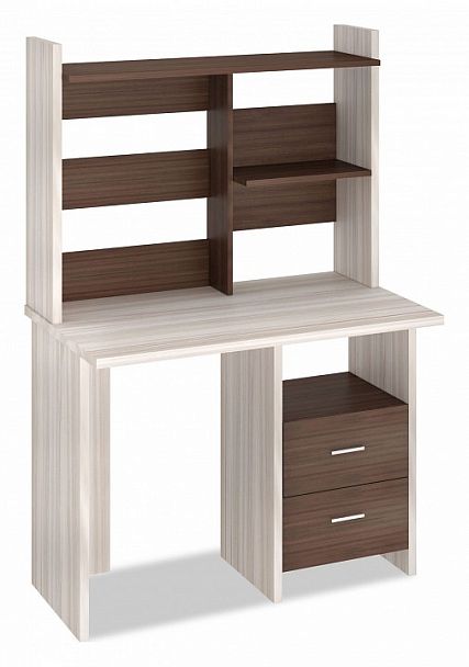 Стол компьютерный Домино Лайт СКЛ-Прям100+НКЛ-100 Карамель/Шамони - Вид 1