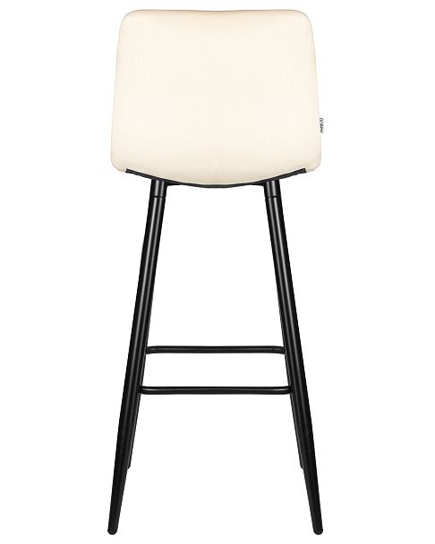 Стул барный DOBRIN NICOLE (черные матовые ножки, кремовый велюр (108-113)) - Вид 5