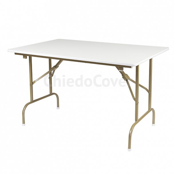 Стол Лидер 1, белый, каркас - шампань 600х900 - Вид 2