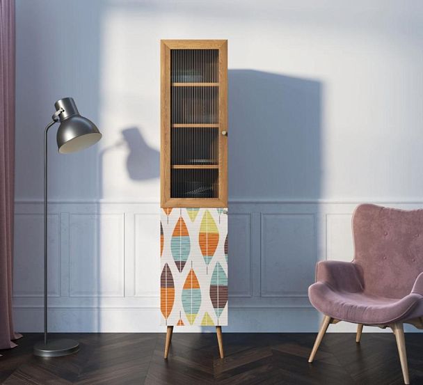 Буфет Berber узкий принт 48 арт BB39/Print_48 - Вид 5