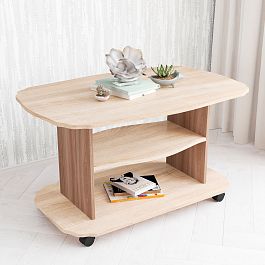 Стол Журнальный Консул-2 (1000*560*650) дуб сонома/ясень шимо - Фото предпросмотра