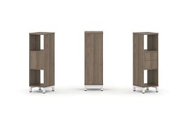 Стайл Проджект Набор стеллажа 1 сторон., 3 яр. SN.NS-311 Вяз Благородный/Металл Белый 387*400*1248 - Фото предпросмотра