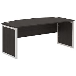 Стол руководителя XQPET 189 Дуб Юкон Модерн/Алюминий 1800х914х750 XTEN-QP - Фото предпросмотра