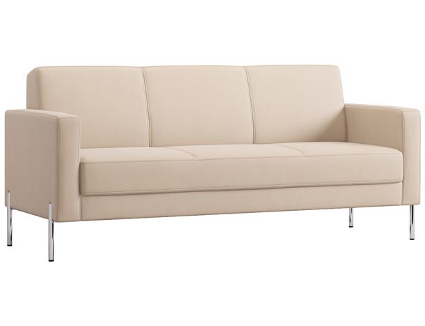 Диван Everprof Dexter трехместный Экокожа Бежевый - Вид 1