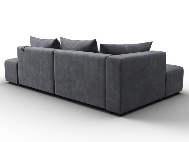 Диван угловой Лига-103 НПБ угол левый Велюр серый - Вид 5