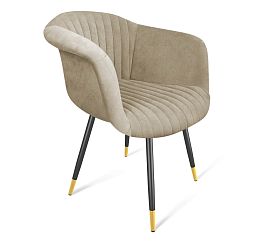 Стул Sheffilton SHT-ST31-C1/S95-1 ванильный крем/черный муар - Фото предпросмотра