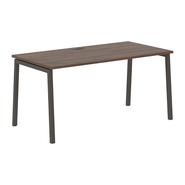 Стол прямой ELST 1580 Дуб Денвер тёмный/Мокко 1560х800х750 EDIS - Вид 1