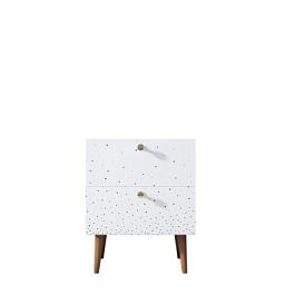 Тумбочка Berber с двумя ящиками 15 принт арт BB03/Print_15, разноцветная - Фото предпросмотра