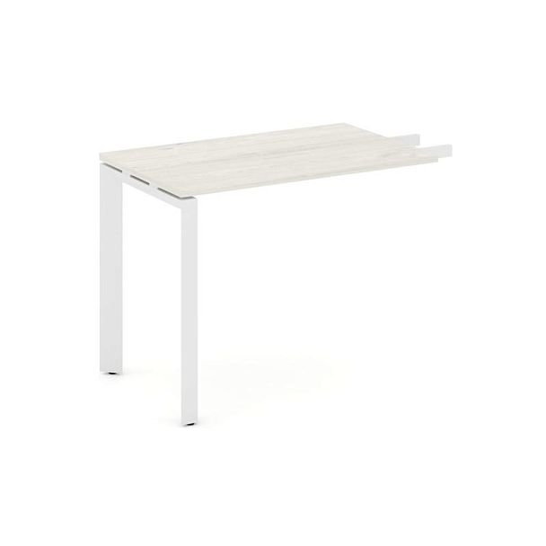 Style Project Next Брифинг-приставка SN-59P.BR-005 Дуб Наварра/Металл Белый 1380*600*750 - Вид 1