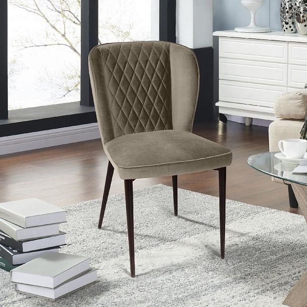 Стул Next, бархат пепельно-бежевый 25 - Вид 9