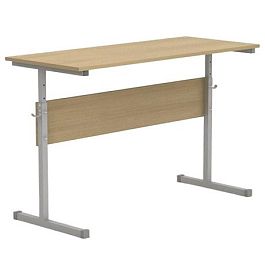 Парта регулируемая Ш-304, 2-местная, дуб, гр.4-6 - Фото предпросмотра