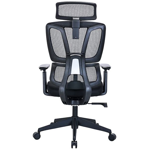 Кресло BRABIX PREMIUM "Veyron ER-703", адаптивный механизм, регулируемый подголовник, сетка/ткань, черное, 532966 - Вид 6