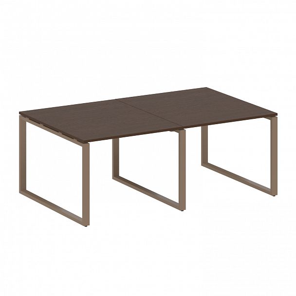 Стол для переговоров "Metal System" БО.ПРГ-2.1 венге/мокко - Вид 1