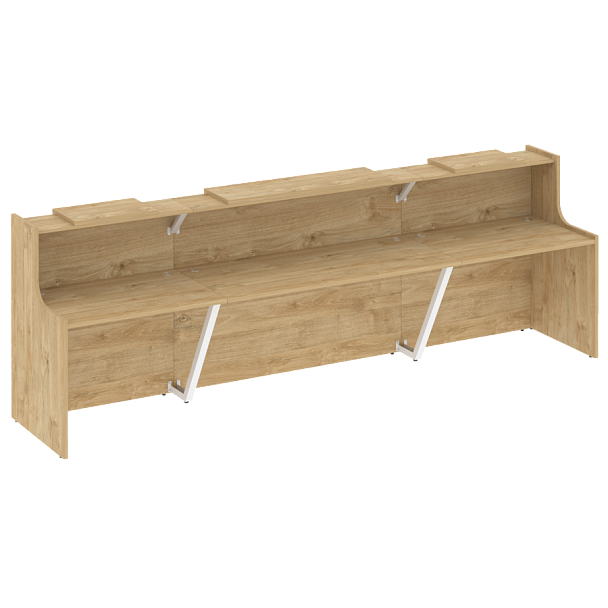 Ресепшн "Onix" O.R-K-17 тиквуд светлый/белый - Вид 1