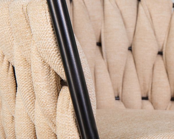 Стул барный DOBRIN LEON (бежевая ткань (LAR 275-1)) - Вид 9