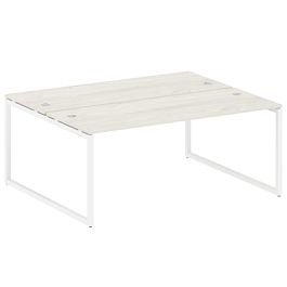 Metal System Quattro Р. ст. на О-образном м/к 40БО.РАС-СП-2.5 Дуб наварра/Белый металл 1800*1475*750 - Фото предпросмотра