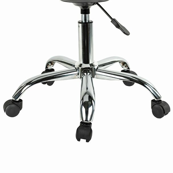 Кресло стул BRABIX "Eames MG-310 CH", хром, пластик черный, экокожа черная, 532925 - Вид 6