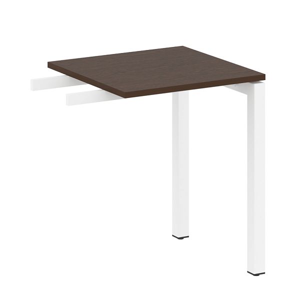 Metal System Quattro Приставной элемент на П-образном м/к 50БП.ПР-1 Венге/Белый металл 600*600*750 - Вид 1