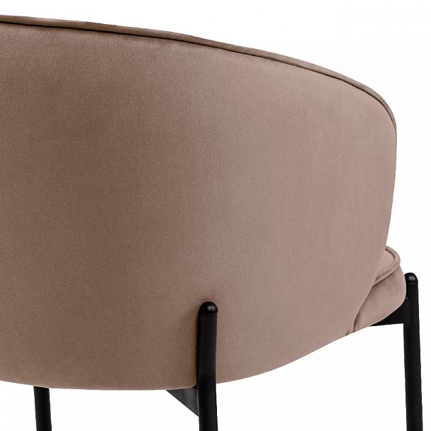 Комплект кухонных стульев Миэль латте велюр/черный, 4 шт. - Вид 9