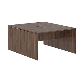 Стол двойной ED2ST 1380 Дуб Денвер тёмный/Мокко 1360х1606х750 EDIS - Фото предпросмотра