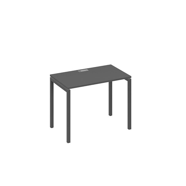 Стол письменный на металлокаркасе DUE A4 А4 Б2 002 БП антрацит премиум / металлокаркас антрацит - Вид 1