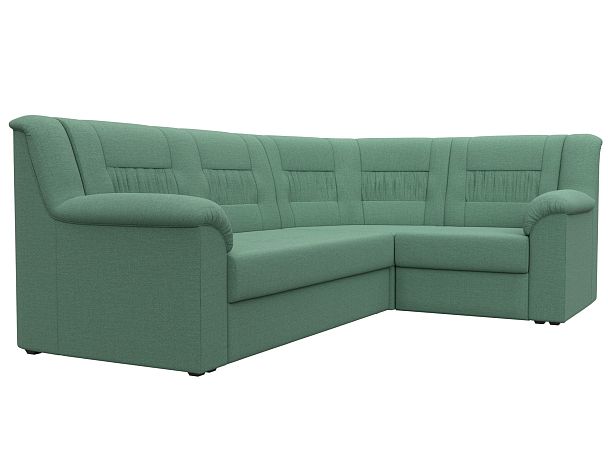Диван угловой Карелия правый угол Рогожка зеленый - Вид 3