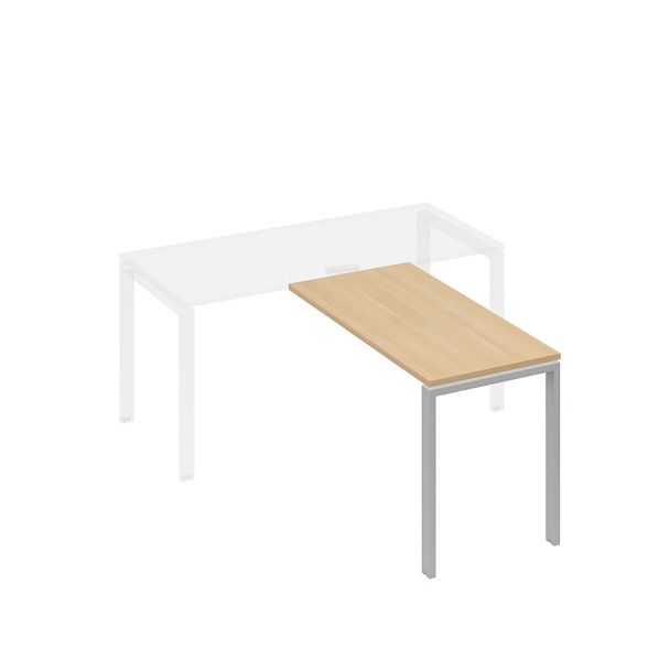 Брифинг-приставка каркас UNO A4 А4 Б1 072 БП натуральный дуб / металлокаркас серый - Вид 1