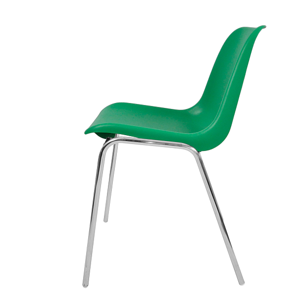 Стул Vicenza (4 ножки) Каркас хром, зеленый, РП+ИК, стопируемый - Вид 3