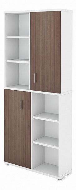 Стеллаж комбинированный Домино ПУ-30-2 Белый/Шамони - Вид 1