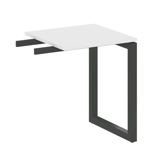 Metal System Quattro Приставной элемент на О-образном м/к 50БО.ПР-1 Белый/Антрацит металл 600*600*750 - Вид 1