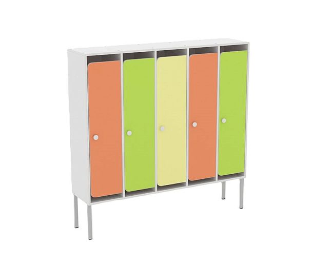 Шкаф детский 5-х секционный для одежды на металлических ножках ШМД-002 - Вид 1