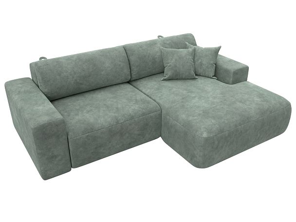 Диван угловой Лига-036 НПБ Классик правый угол Велюр зеленый - Вид 5