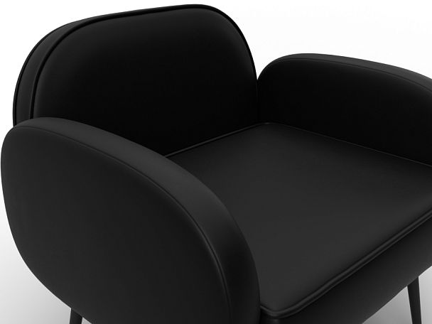 Кресло Лига-086 Экокожа черный - Вид 4