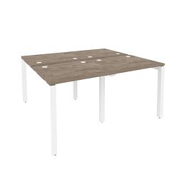 Onix Рабочая станция на П-образном м/к O.MP-D.RS-4.0.7 Тиквуд темный/Белый металл 1560*1475*750 - Фото предпросмотра