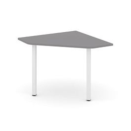 Стайл Проджект Угловой элемент переговорного стола SN-5.UPRG-001 Серый Пепел/Металл Белый 980*980*75 - Фото предпросмотра