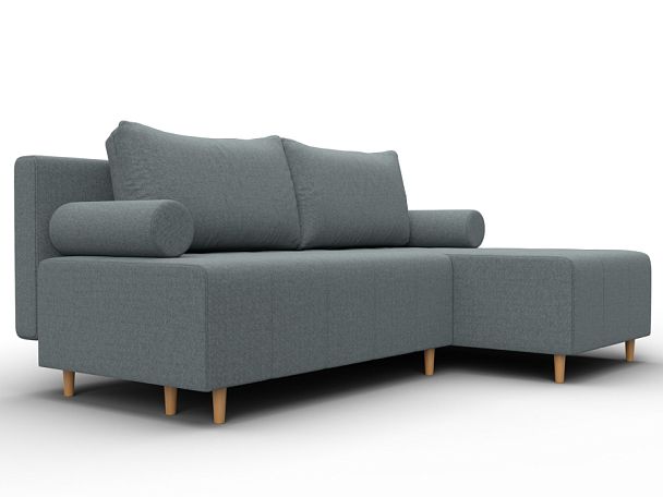 Диван угловой Лига-102 угол универсальный Рогожка серый - Вид 3