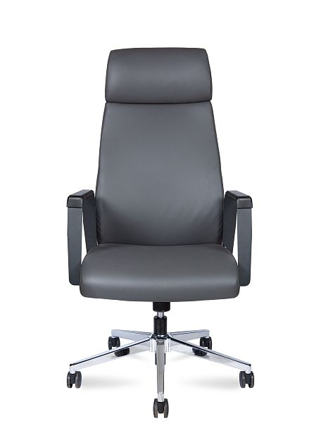 Кресло офисное Arco grey серая экокожа - Вид 2