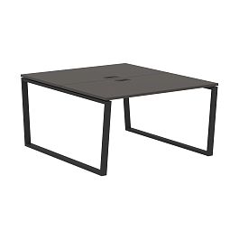 Стол 2-х местный EVWST 1316 Мокко/Черный 1360х1606х750 EDIS - Фото предпросмотра