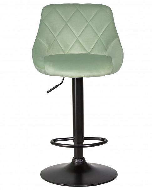 Стул барный DOBRIN LOGAN BLACK (мятный велюр (MJ9-87)) - Вид 6