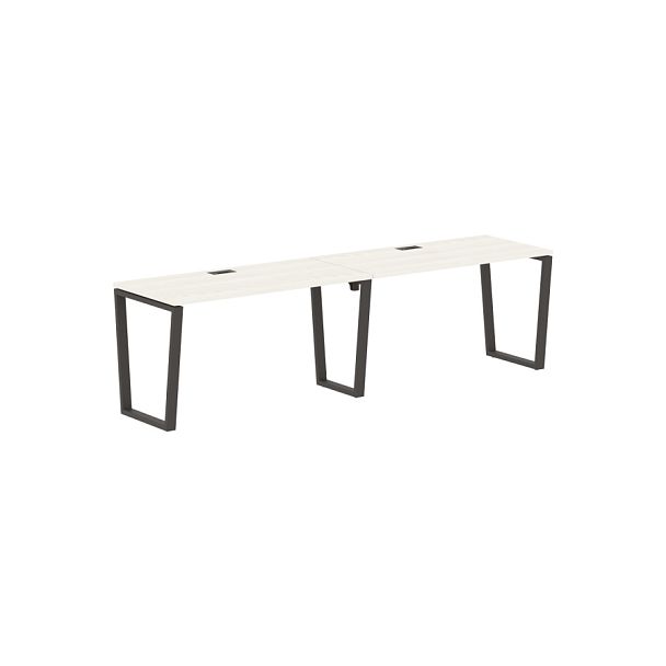 Стол 2-х местный EVWST 2767 Ясень Траун/Мокко 2726х670х750 EDIS - Вид 1