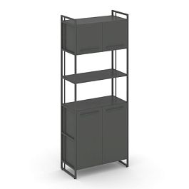 Rift Шкаф 5 ниш широкий RF.SS-53 Антрацит/Металл Антрацит 798*396*2010 - Фото предпросмотра